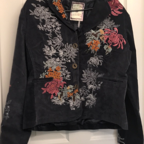 papparazi Jackets & Blazers - Embroidered corduroy jacket women